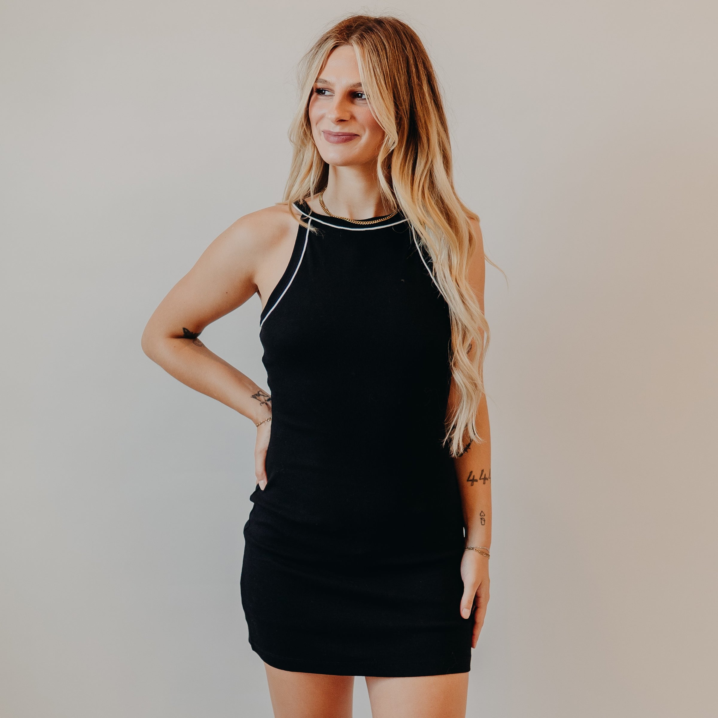 Blu Pepper | Puff Sleeve Lace Trim Midi Dress | Black | Mustard Seed  Boutique