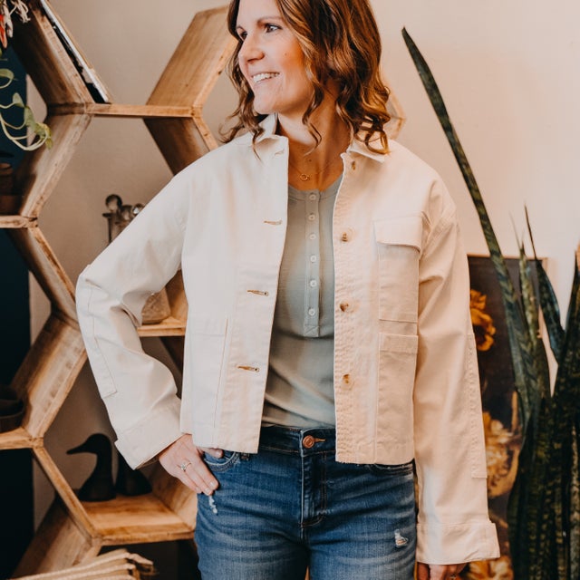 Mustard seed store denim jacket