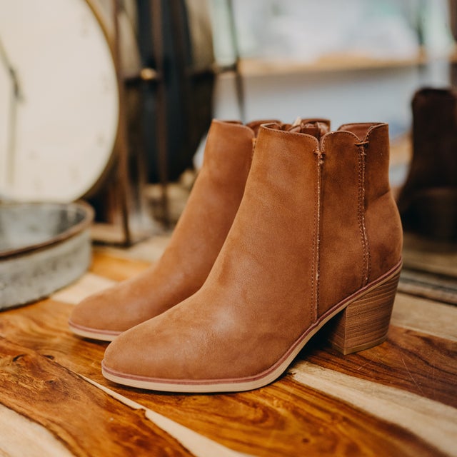Mustard booties store
